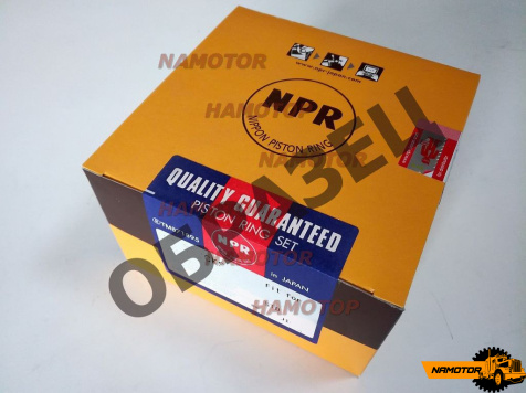 Кольца поршневые MAZDA SL. SL07-23-206, SL50-11-SC0, 30141, 33765, 30045. "STD" NPR (прямые)